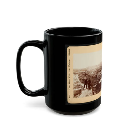 Artillery Captured From The Rebels 001 (U.S. Civil War) Black Coffee Mug-Go Mug Yourself