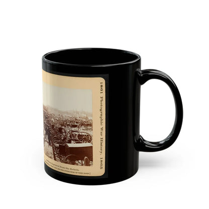 Artillery Captured From The Rebels 001 (U.S. Civil War) Black Coffee Mug-Go Mug Yourself