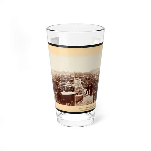 Artillery Captured From The Rebels 001 (U.S. Civil War) Pint Glass 16oz-16oz-Go Mug Yourself