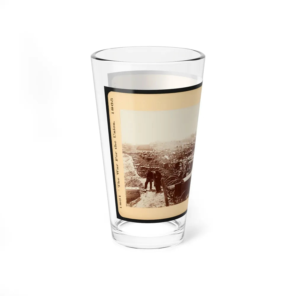 Artillery Captured From The Rebels 001 (U.S. Civil War) Pint Glass 16oz-Go Mug Yourself