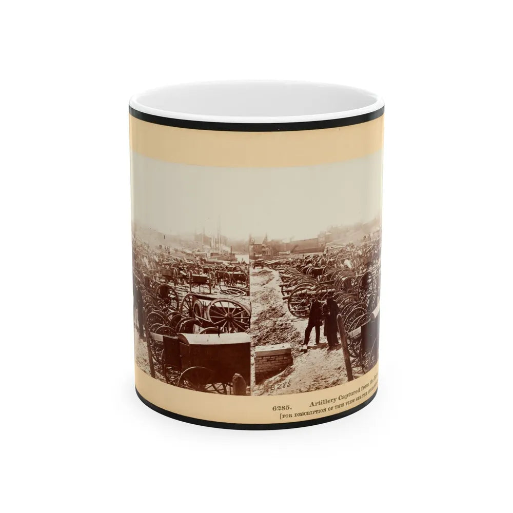 Artillery Captured From The Rebels 001 (U.S. Civil War) White Coffee Mug-11oz-Go Mug Yourself