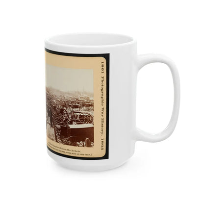 Artillery Captured From The Rebels 001 (U.S. Civil War) White Coffee Mug-Go Mug Yourself