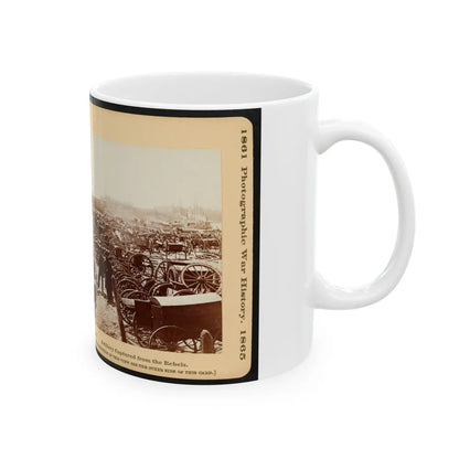 Artillery Captured From The Rebels 001 (U.S. Civil War) White Coffee Mug-Go Mug Yourself