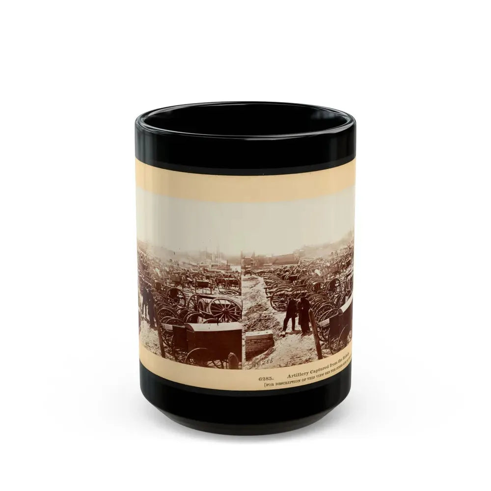 Artillery Captured From The Rebels 001 (U.S. Civil War) Black Coffee Mug 15oz - Go Mug Yourself