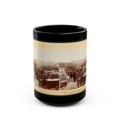 Artillery Captured From The Rebels 001 (U.S. Civil War) Black Coffee Mug 15oz - Go Mug Yourself