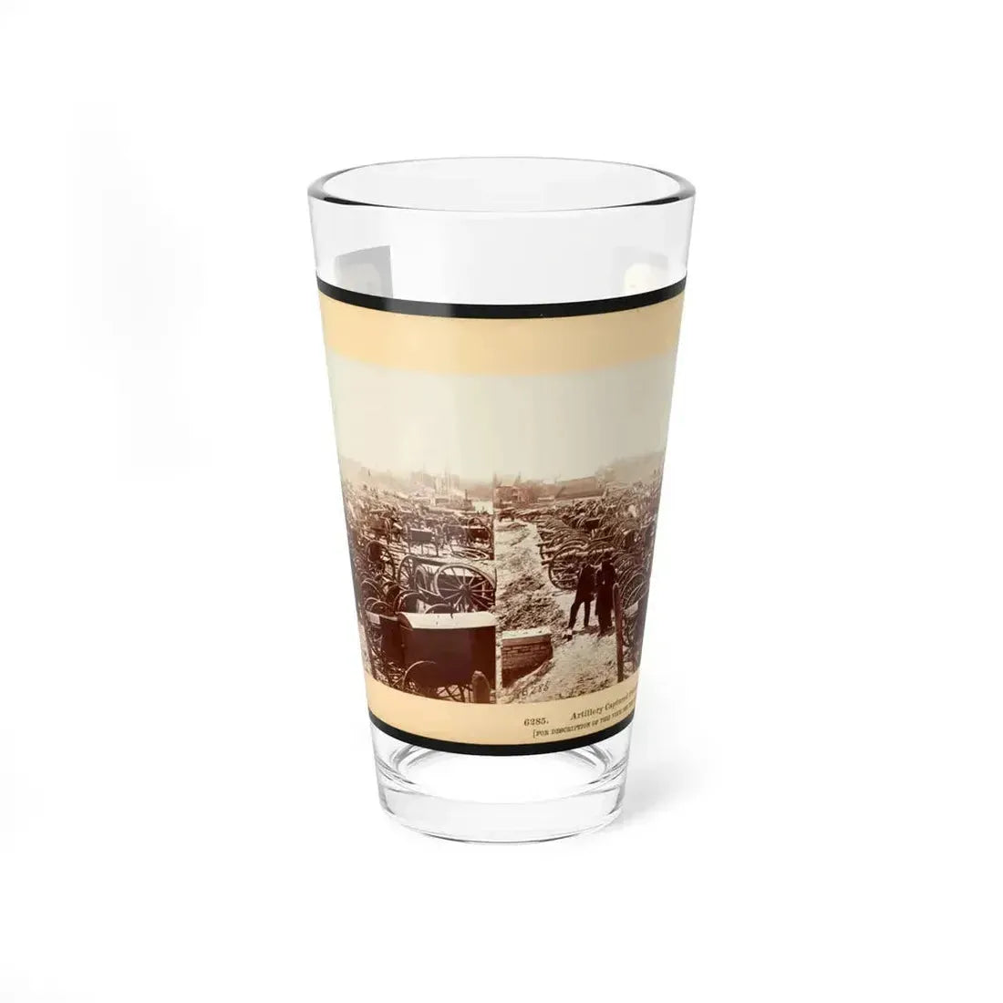 Artillery Captured From The Rebels 001 (U.S. Civil War) Pint Glass 16oz 16oz - Go Mug Yourself