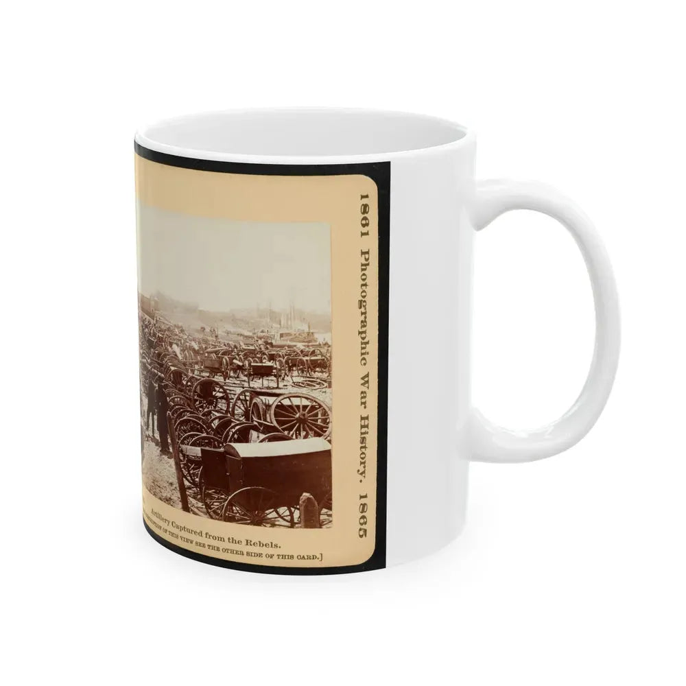 Artillery Captured From The Rebels 001 (U.S. Civil War) White Coffee Mug - Go Mug Yourself