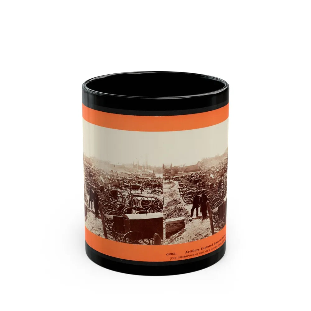 Artillery Captured From The Rebels (U.S. Civil War) Black Coffee Mug-11oz-Go Mug Yourself