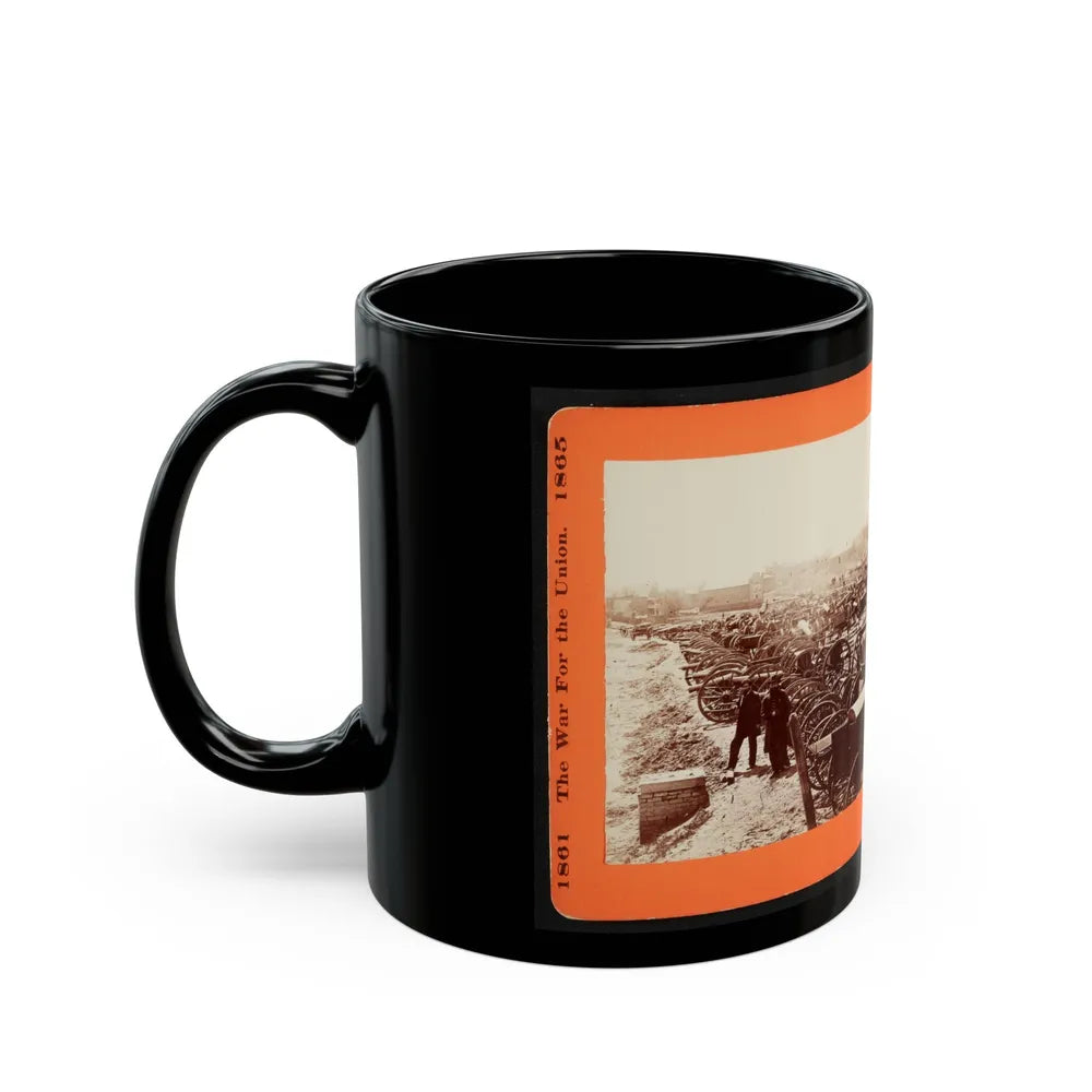 Artillery Captured From The Rebels (U.S. Civil War) Black Coffee Mug-Go Mug Yourself