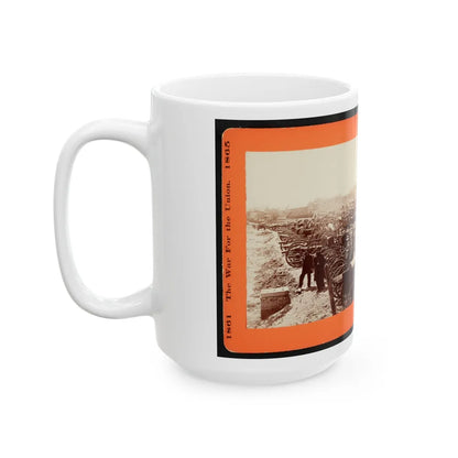 Artillery Captured From The Rebels (U.S. Civil War) White Coffee Mug-Go Mug Yourself