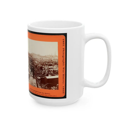 Artillery Captured From The Rebels (U.S. Civil War) White Coffee Mug-Go Mug Yourself