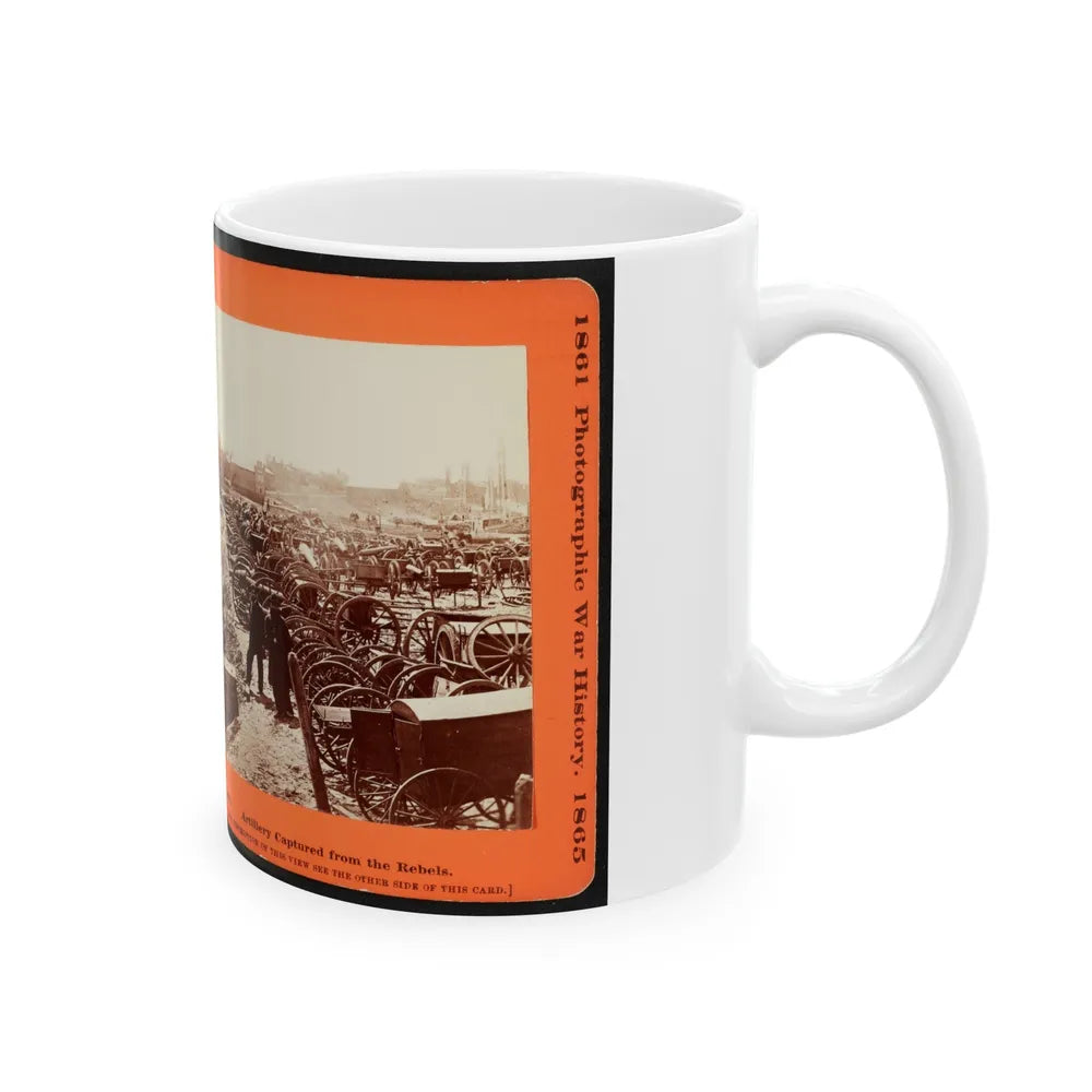 Artillery Captured From The Rebels (U.S. Civil War) White Coffee Mug-Go Mug Yourself