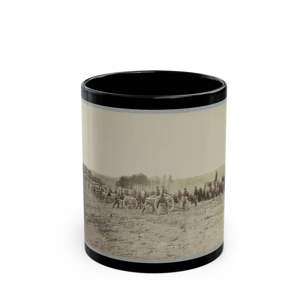 Artillery Going Into Action On South Bank Of Rappahannock, May 2, 1863 (U.S. Civil War) Black Coffee Mug-11oz-Go Mug Yourself