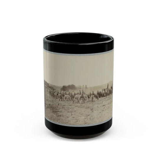 Artillery Going Into Action On South Bank Of Rappahannock, May 2, 1863 (U.S. Civil War) Black Coffee Mug-15oz-Go Mug Yourself