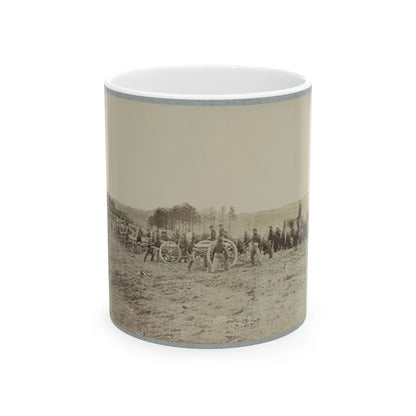 Artillery Going Into Action On South Bank Of Rappahannock, May 2, 1863 (U.S. Civil War) White Coffee Mug-11oz-Go Mug Yourself