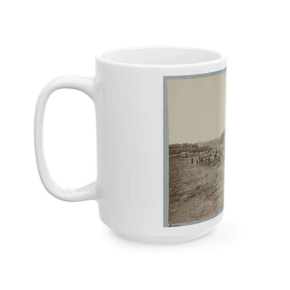 Artillery Going Into Action On South Bank Of Rappahannock, May 2, 1863 (U.S. Civil War) White Coffee Mug-Go Mug Yourself