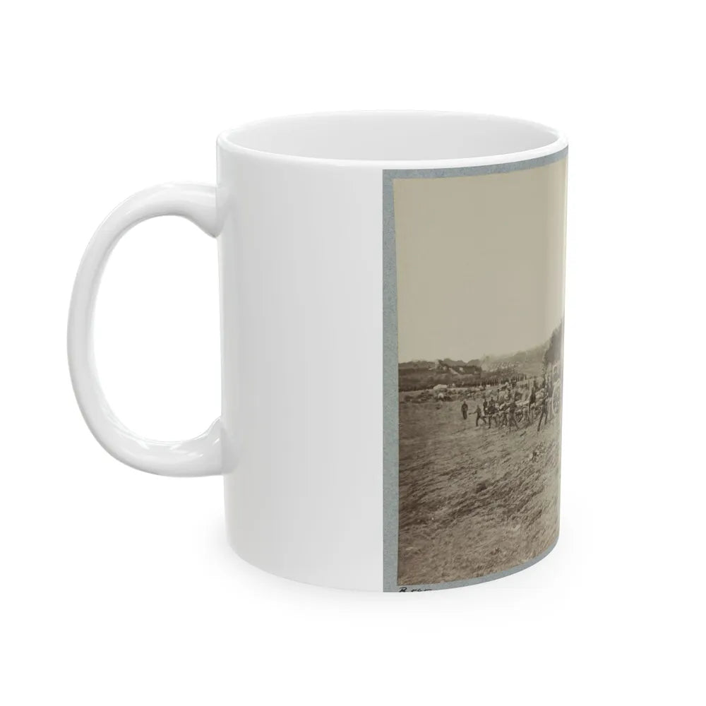 Artillery Going Into Action On South Bank Of Rappahannock, May 2, 1863 (U.S. Civil War) White Coffee Mug-Go Mug Yourself