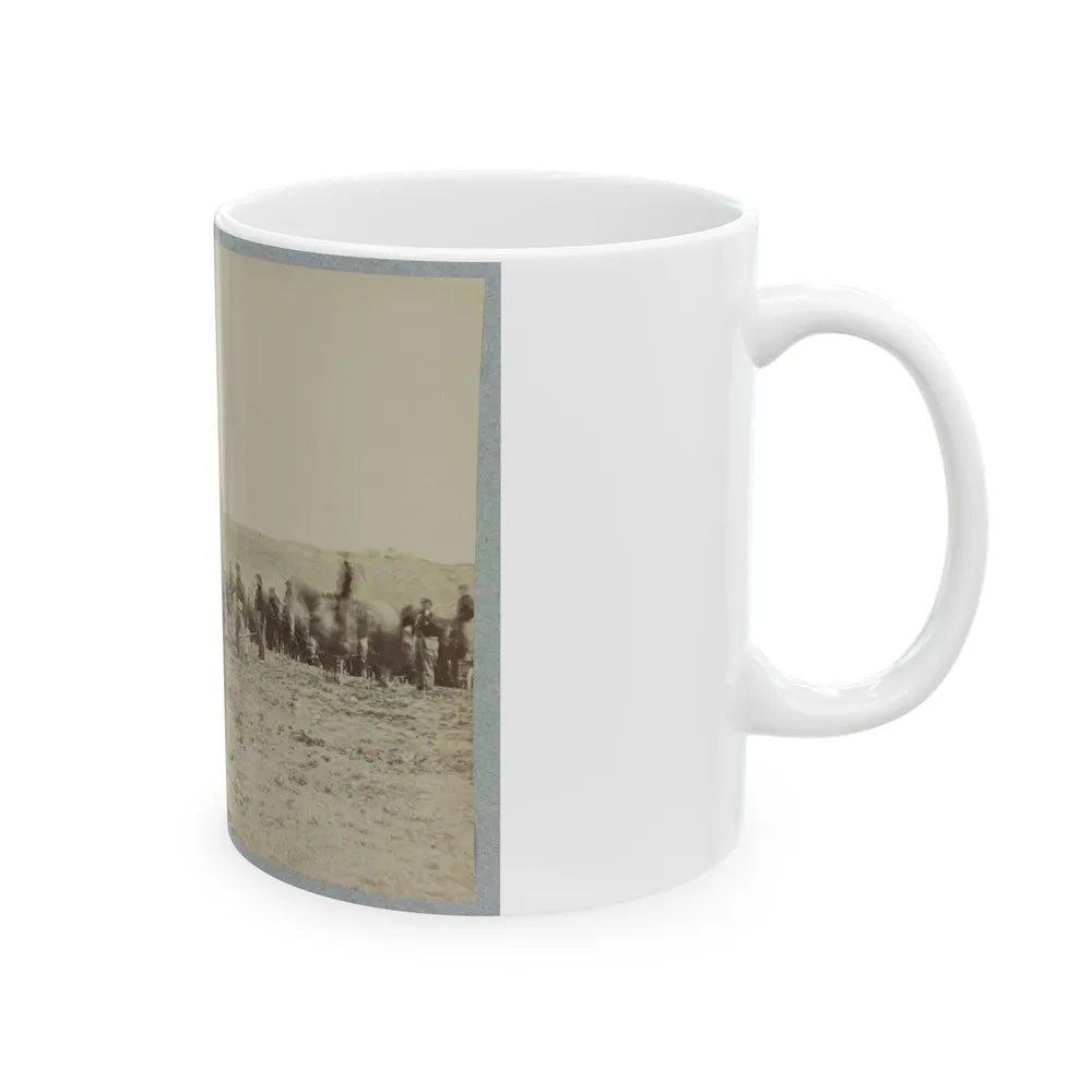 Artillery Going Into Action On South Bank Of Rappahannock, May 2, 1863 (U.S. Civil War) White Coffee Mug-Go Mug Yourself