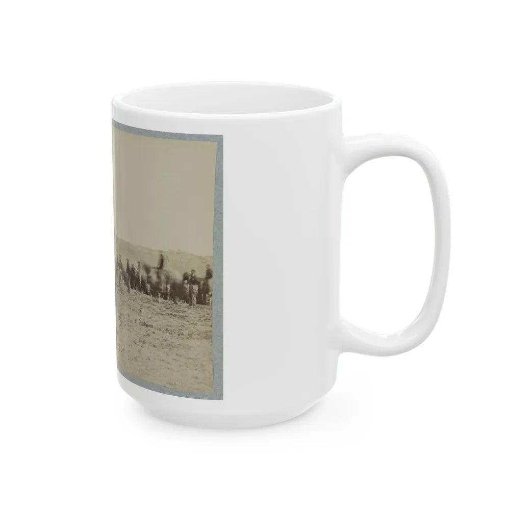 Artillery Going Into Action On South Bank Of Rappahannock, May 2, 1863 (U.S. Civil War) White Coffee Mug-Go Mug Yourself