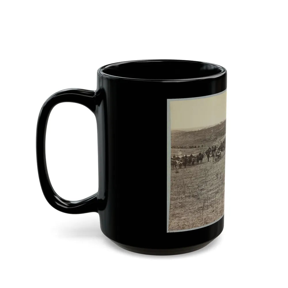 Artillery Going Into Action On South Bank Of Rappahannock River - June 4, 1863 (U.S. Civil War) Black Coffee Mug-Go Mug Yourself