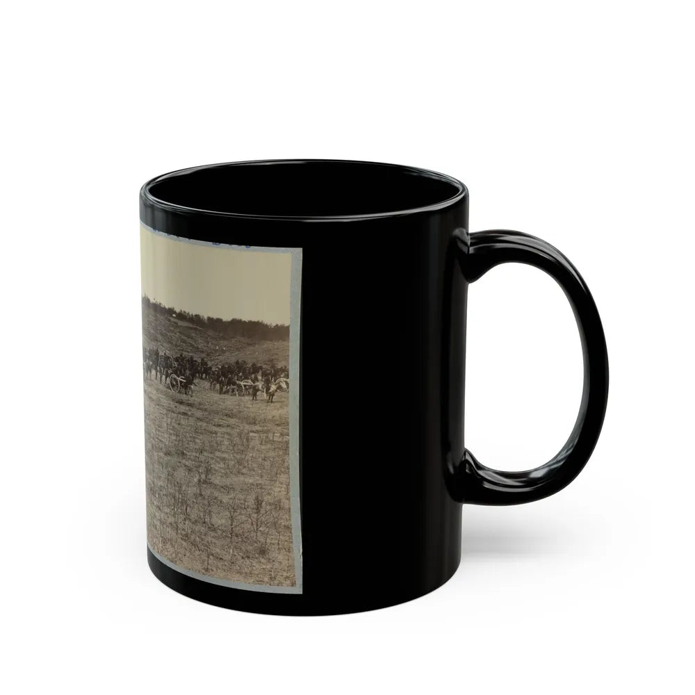 Artillery Going Into Action On South Bank Of Rappahannock River - June 4, 1863 (U.S. Civil War) Black Coffee Mug-Go Mug Yourself