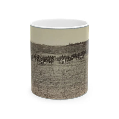 Artillery Going Into Action On South Bank Of Rappahannock River - June 4, 1863 (U.S. Civil War) White Coffee Mug-11oz-Go Mug Yourself