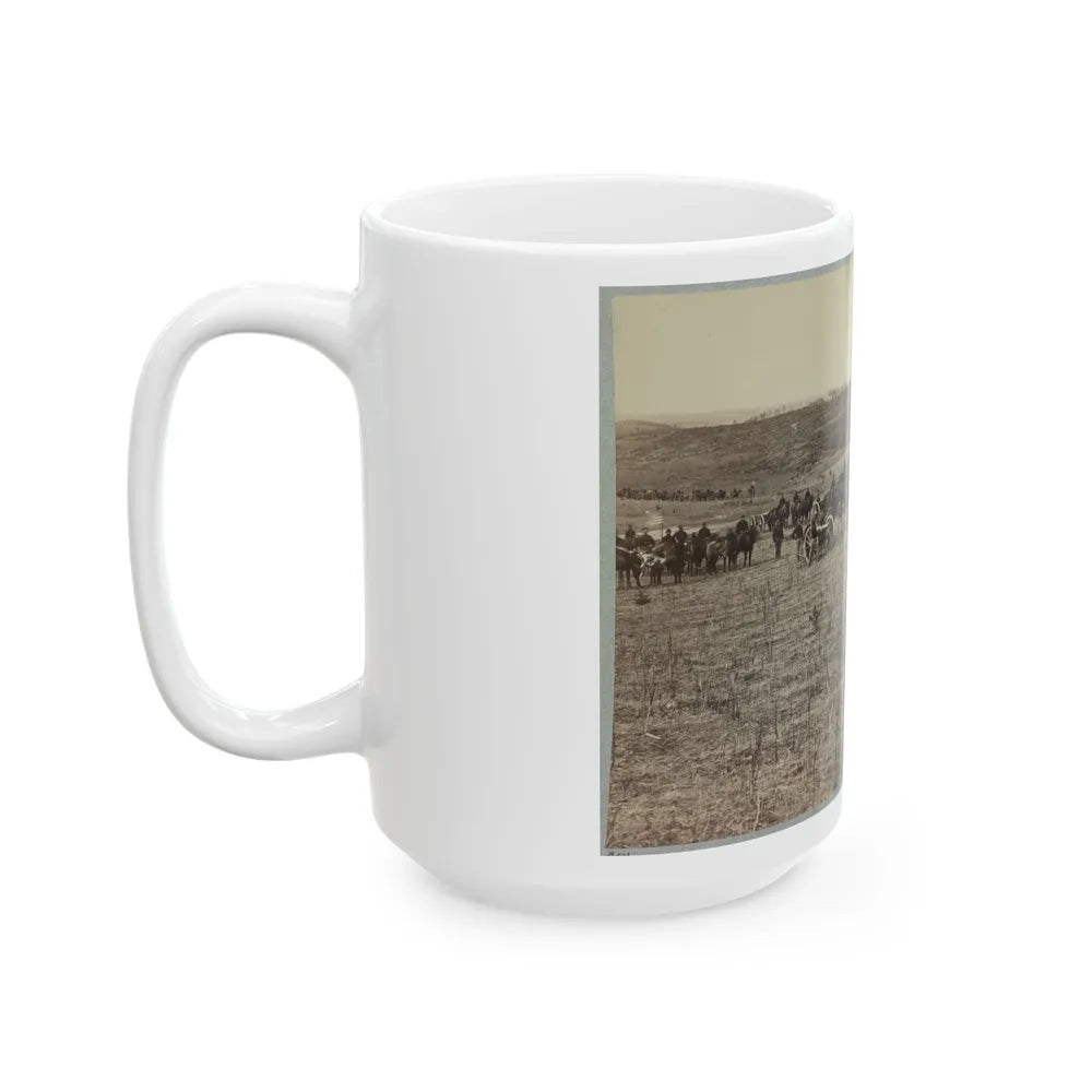 Artillery Going Into Action On South Bank Of Rappahannock River - June 4, 1863 (U.S. Civil War) White Coffee Mug-Go Mug Yourself