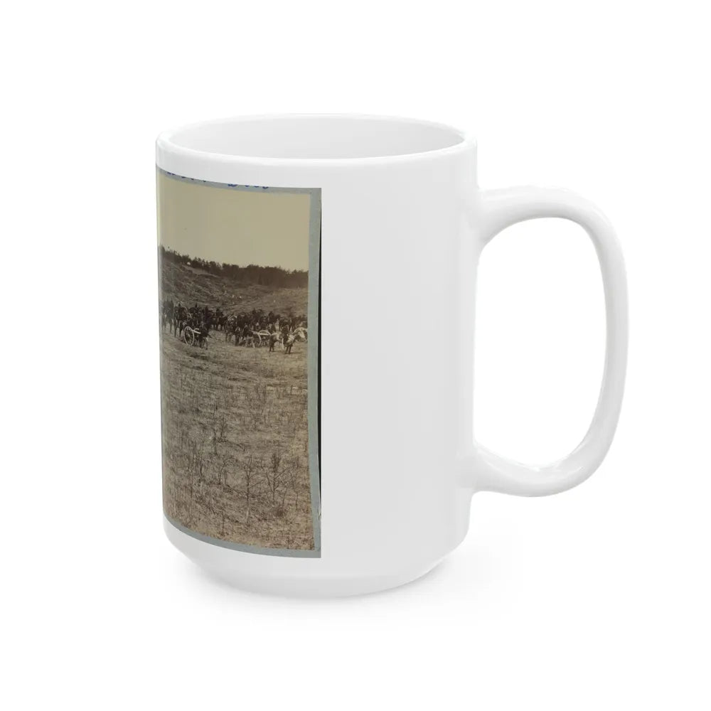 Artillery Going Into Action On South Bank Of Rappahannock River - June 4, 1863 (U.S. Civil War) White Coffee Mug-Go Mug Yourself