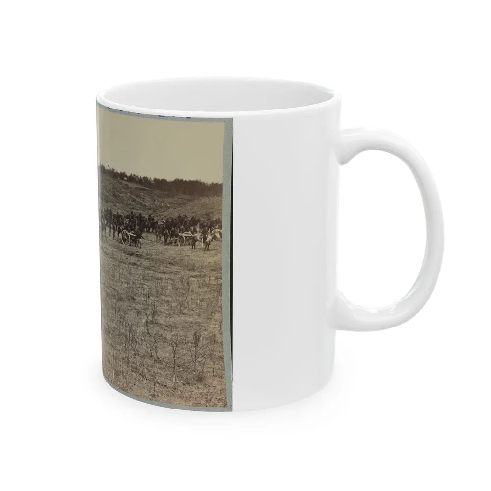 Artillery Going Into Action On South Bank Of Rappahannock River - June 4, 1863 (U.S. Civil War) White Coffee Mug-Go Mug Yourself