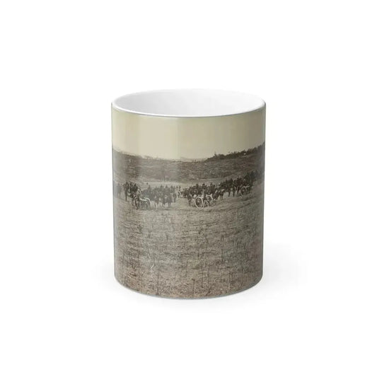 Artillery Going Into Action on South Bank of Rappahannock River - June 4, 1863 (U.S. Civil War) Color Changing Coffee Mug 11oz Default Title 11oz - Go Mug Yourself