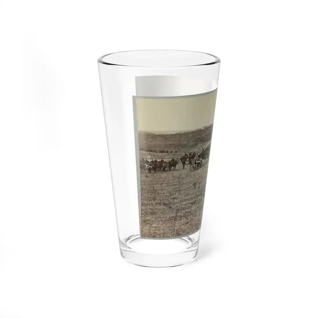 Artillery Going Into Action On South Bank Of Rappahannock River - June 4, 1863 (U.S. Civil War) Pint Glass 16oz - Go Mug Yourself