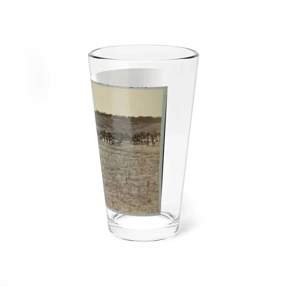 Artillery Going Into Action On South Bank Of Rappahannock River - June 4, 1863 (U.S. Civil War) Pint Glass 16oz - Go Mug Yourself