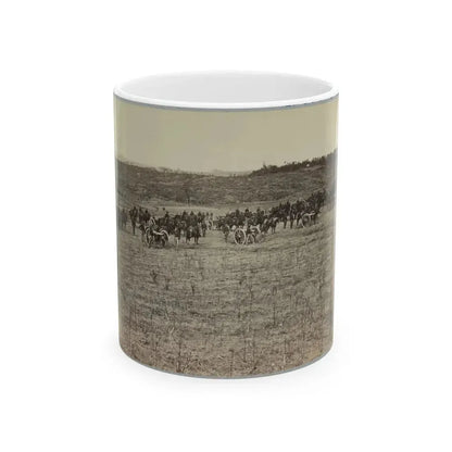 Artillery Going Into Action On South Bank Of Rappahannock River - June 4, 1863 (U.S. Civil War) White Coffee Mug 11oz - Go Mug Yourself