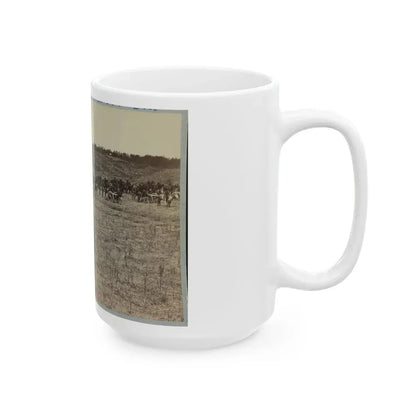 Artillery Going Into Action On South Bank Of Rappahannock River - June 4, 1863 (U.S. Civil War) White Coffee Mug - Go Mug Yourself
