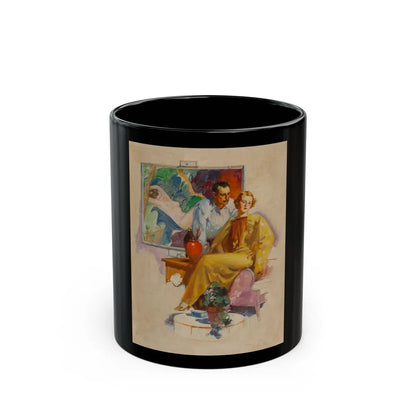 Artist at His Work - Black Coffee Mug-11oz-Go Mug Yourself