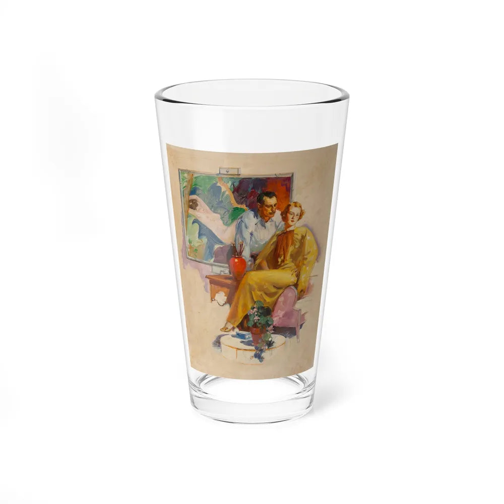 Artist at His Work (Magazine Illustration) Pint Glass 16oz-16oz-Go Mug Yourself