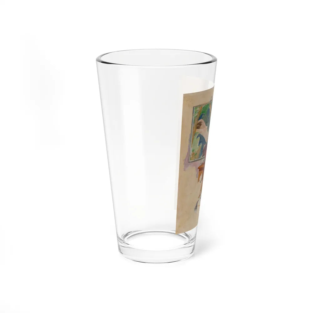 Artist at His Work (Magazine Illustration) Pint Glass 16oz-Go Mug Yourself