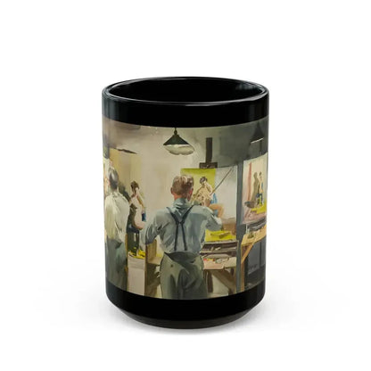 Artist's Studio, 1939 - Black Coffee Mug 15oz - Go Mug Yourself