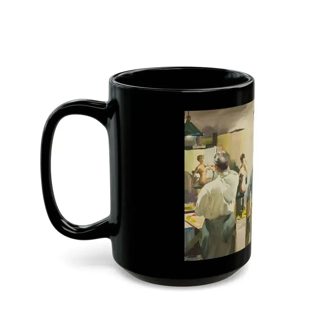 Artist's Studio, 1939 - Black Coffee Mug - Go Mug Yourself