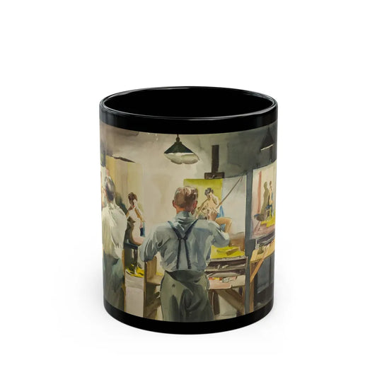 Artist's Studio, 1939 - Black Coffee Mug-11oz-Go Mug Yourself