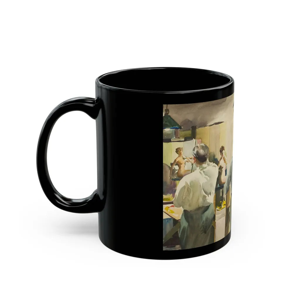 Artist's Studio, 1939 - Black Coffee Mug-Go Mug Yourself