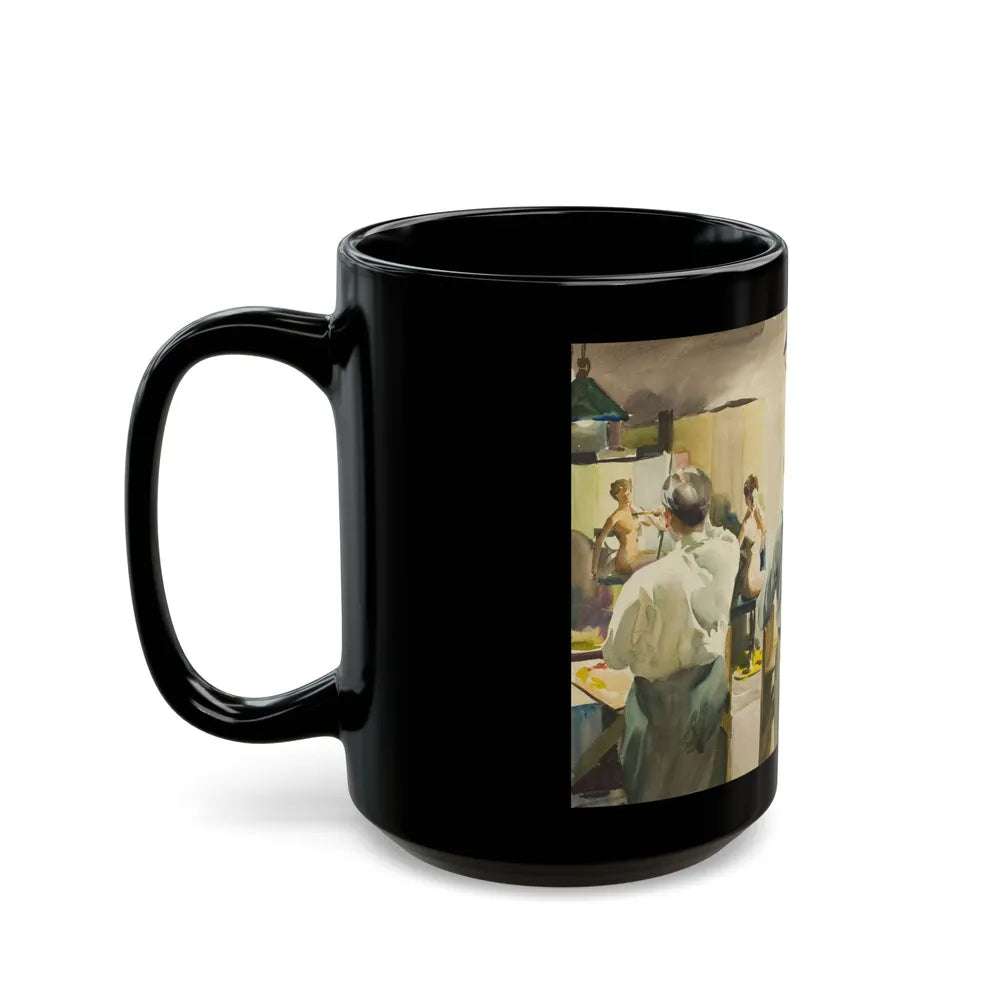 Artist's Studio, 1939 - Black Coffee Mug-Go Mug Yourself