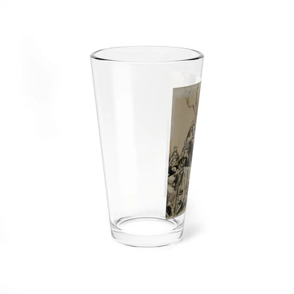 Artwork of Abraham Lincoln (Magazine Illustration) Pint Glass 16oz-Go Mug Yourself