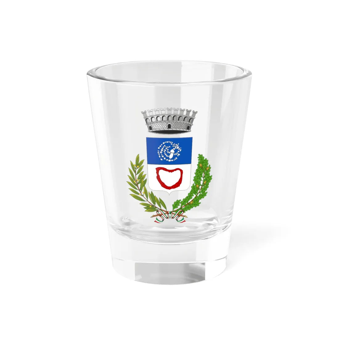 Arzachena-Stemma (Italy) (Coat of Arms) Shot Glass 1.5oz 1.5oz - Go Mug Yourself