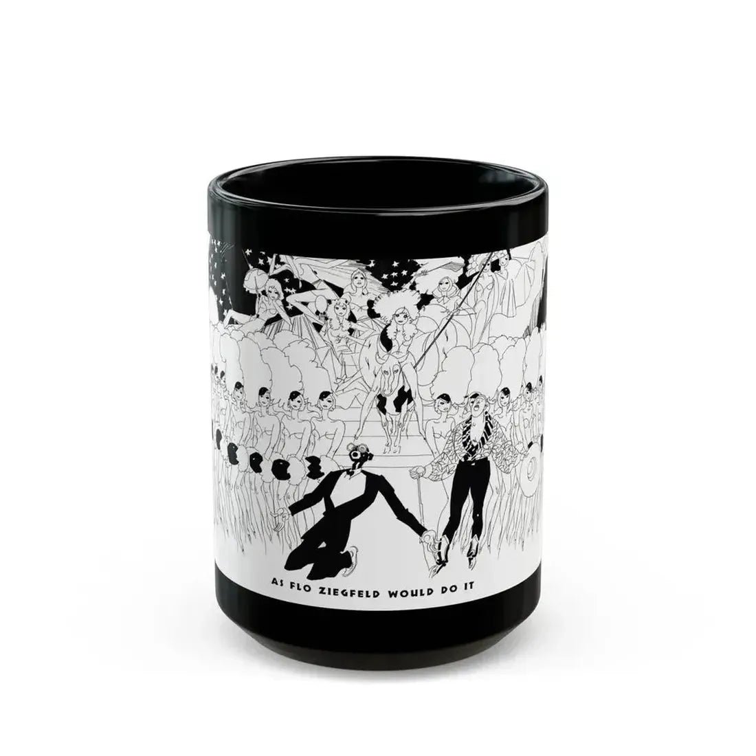 As Flo Ziegfeld Would Do It, Ballyhoo Magazine, November 1931 - Black Coffee Mug 15oz - Go Mug Yourself