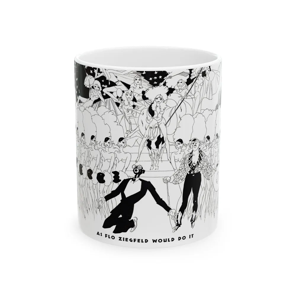 As Flo Ziegfeld Would Do It, Ballyhoo Magazine, November 1931 - White Coffee Mug-11oz-Go Mug Yourself