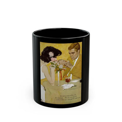 As in A Mirror, Clearly, Redbook, September 1960 - Black Coffee Mug-11oz-Go Mug Yourself