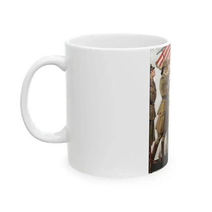 As We Go Marshing On, Life magazine cover, February 6th, 1919 - White Coffee Mug - Go Mug Yourself