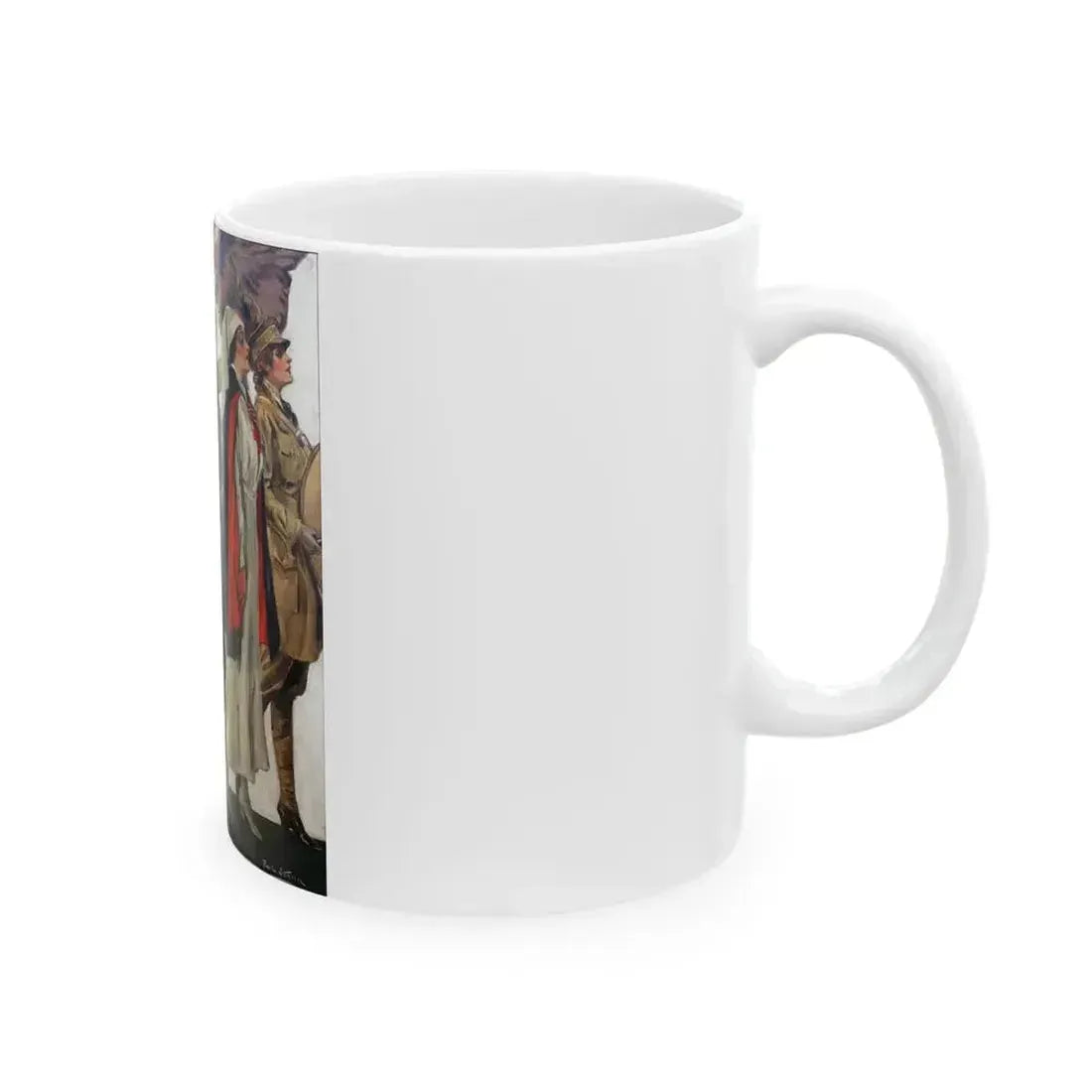 As We Go Marshing On, Life magazine cover, February 6th, 1919 - White Coffee Mug - Go Mug Yourself