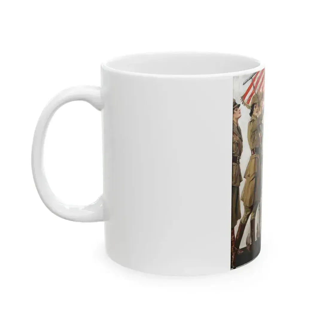 As We Go Marshing On, Life magazine cover, February 6th, 1919 - White Coffee Mug - Go Mug Yourself